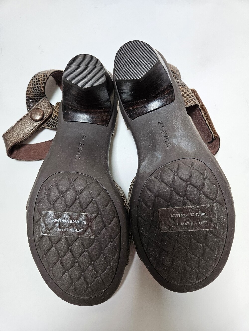Aravon Comfort Sandal By New Balance- Bronze Sz 7 Like New Condition - Picture 5 of 9